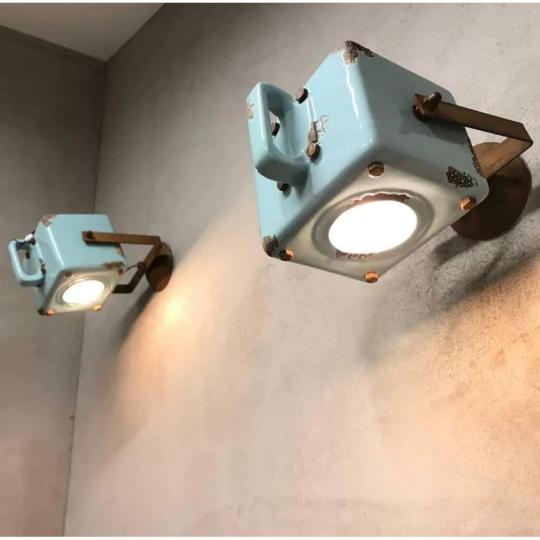 vintage turkiz keramia spotlampa design vilagitas fali spot lampa iranyithato lampa mediterran rusztikus kezzel festett procelan konyha haloszoba nappali folyoso ferroluce retro lameridiana.jpg